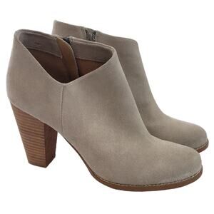 Splendid Daphne Suede Pearl Boots Block Heel Women's 11 Fall Casual Office Party